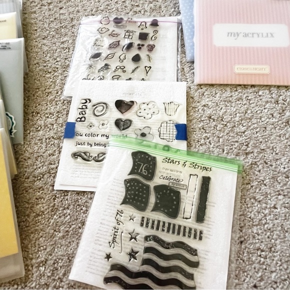 Lot of 32 Close To My Heart Acrylix Clear Stamps - Scrapbooking Cards Stamping - Picture 9 of 13